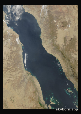 The Earth on 28 March 2025 · Red Sea