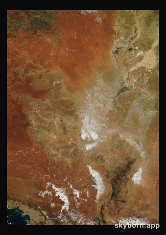 The Earth on 7 April 2025 · Lake Eyre, Australia