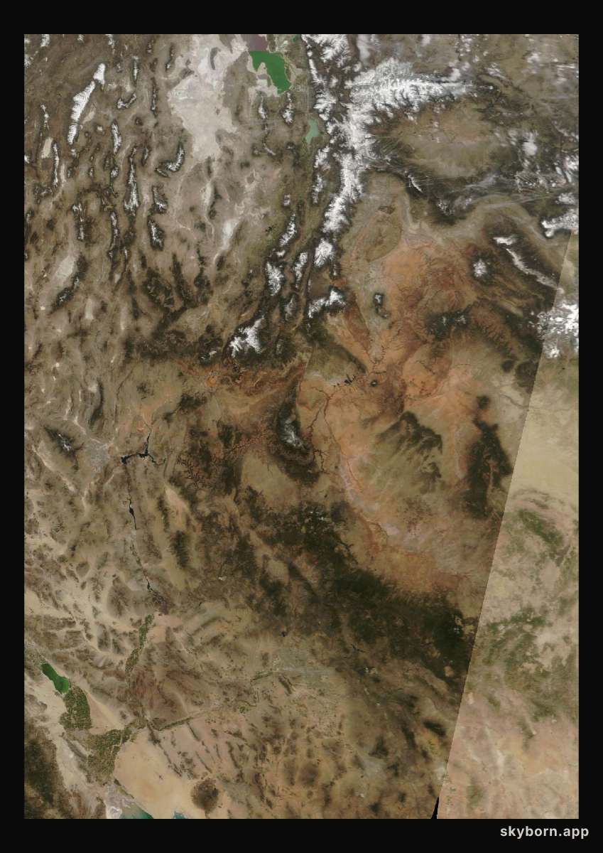 The Earth on 9 April 2025 · Colorado Plateau
