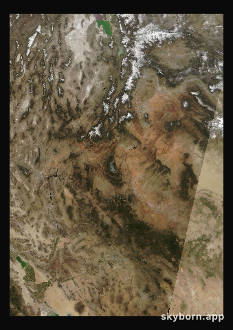 The Earth on 9 April 2025 · Colorado Plateau