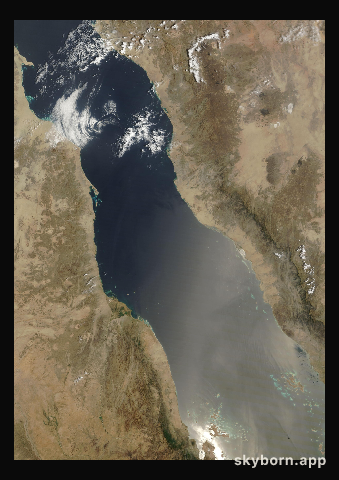 The Earth on 10 April 2025 · Red Sea