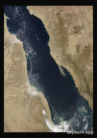 The Earth on 12 April 2025 · Red Sea