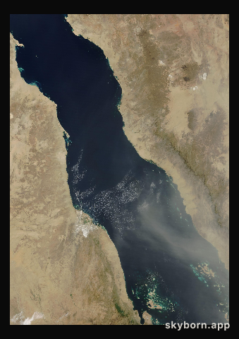 The Earth on 17 April 2025 · Red Sea