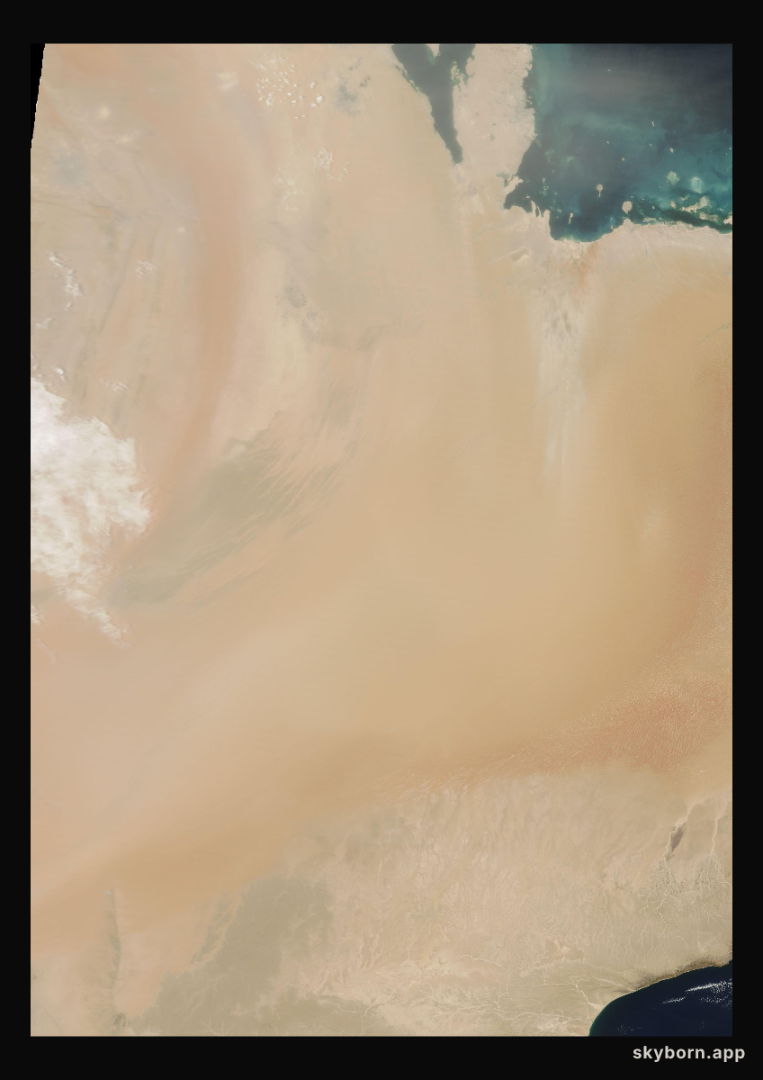 The Earth on 18 April 2025 · Empty Quarter, Arabia