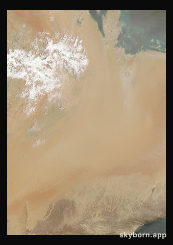 The Earth on 19 April 2025 · Empty Quarter, Arabia