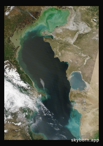 The Earth on 20 April 2025 · Caspian Sea