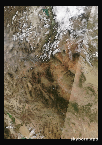 The Earth on 24 April 2025 · Colorado Plateau