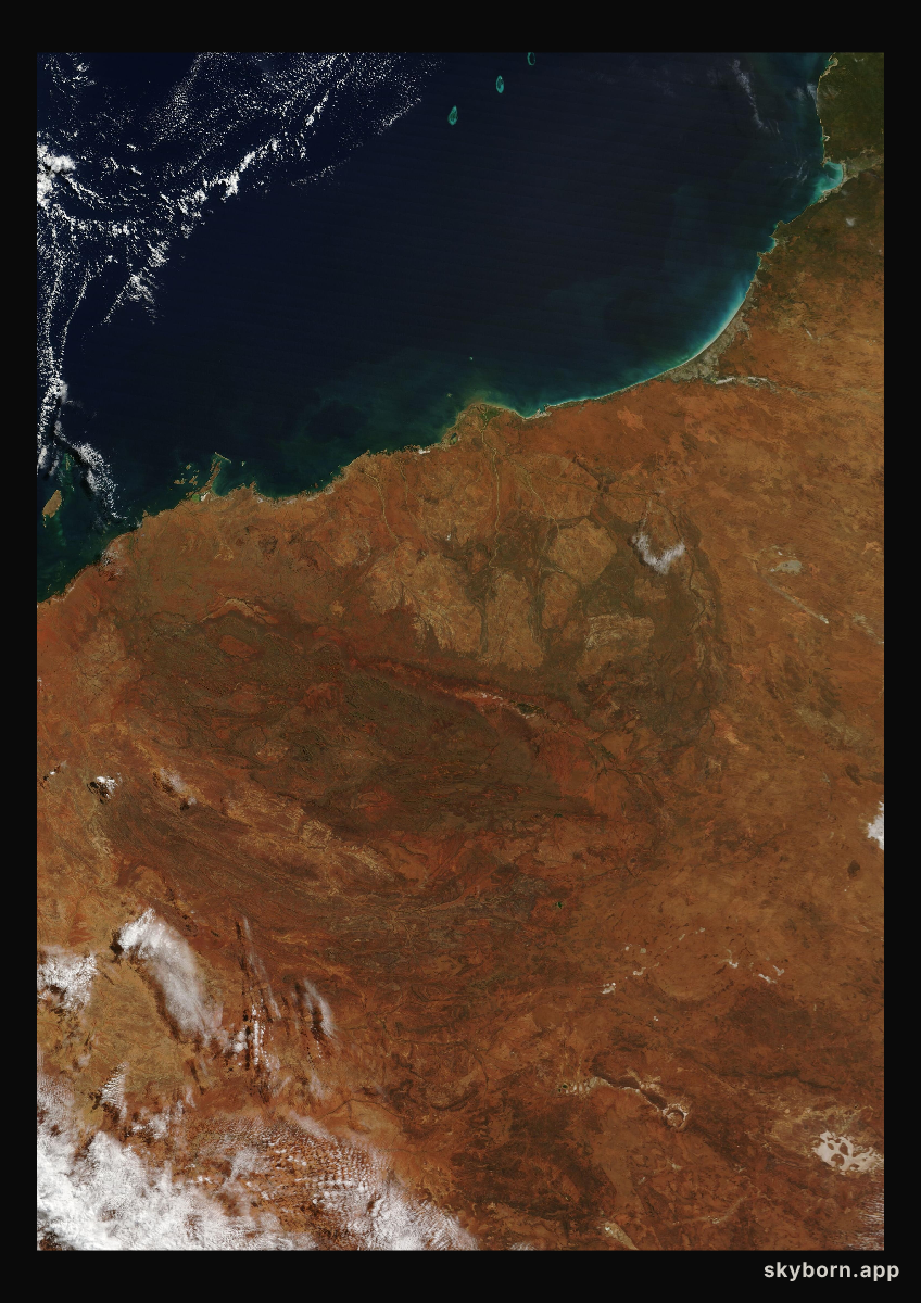 The Earth on 26 April 2025 · Pilbara, Western Australia