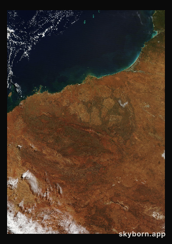 The Earth on 26 April 2025 · Pilbara, Western Australia