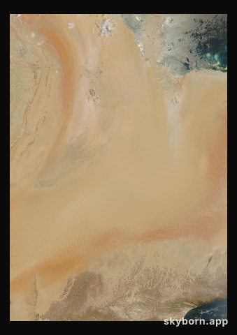 The Earth on 29 April 2025 · Empty Quarter, Arabia