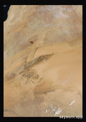 The Earth on 15 May 2025 · Eye of the Sahara, Mauritania