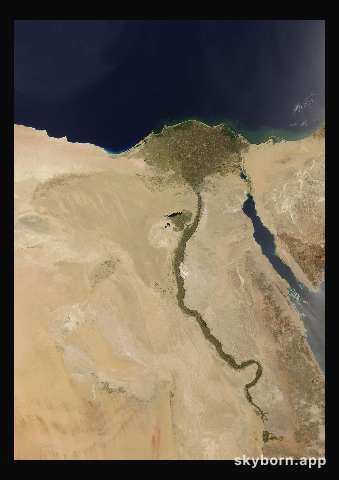 The Earth on 23 May 2025 · Nile Delta and Sinai