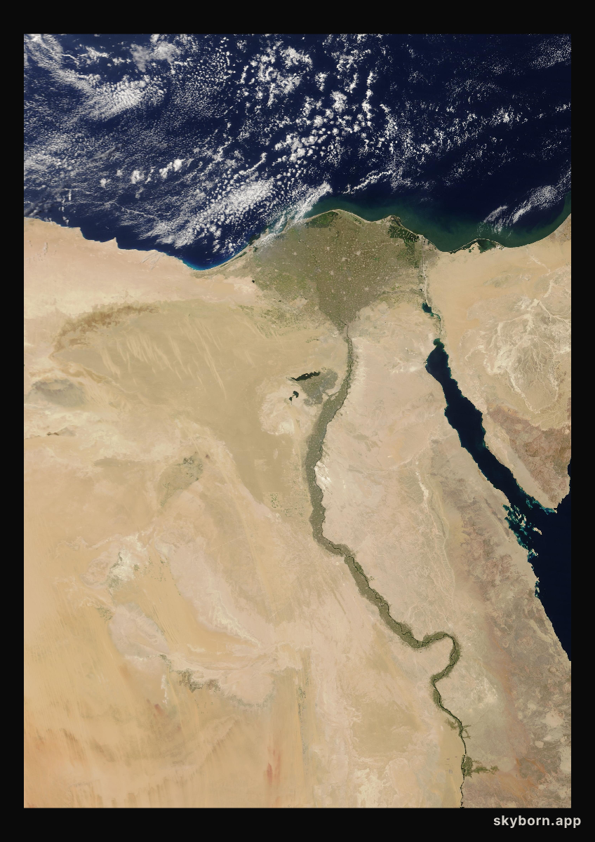 The Earth on 30 May 2025 · Nile Delta and Sinai