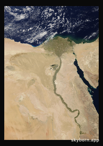 The Earth on 30 May 2025 · Nile Delta and Sinai