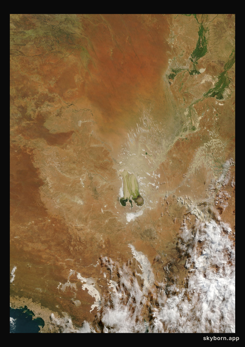 The Earth on 2 June 2025 · Lake Eyre, Australia