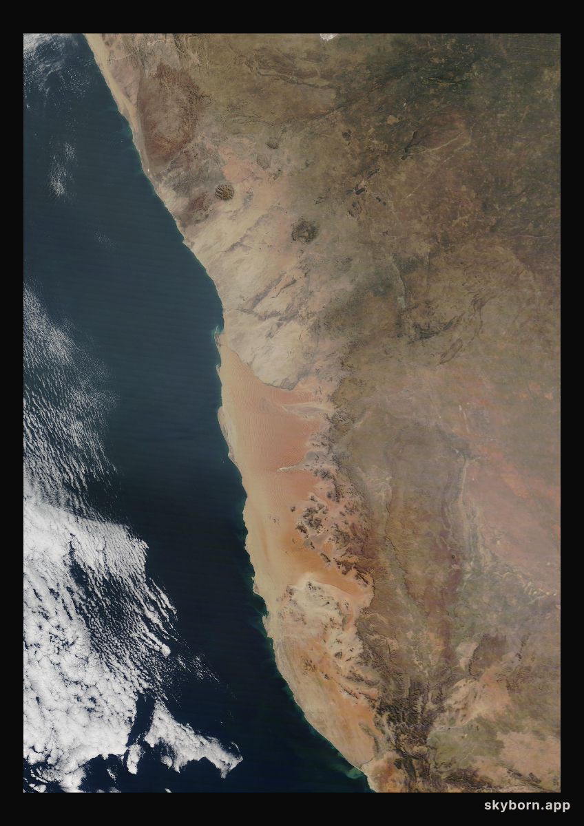 The Earth on 3 June 2025 · Namib Desert