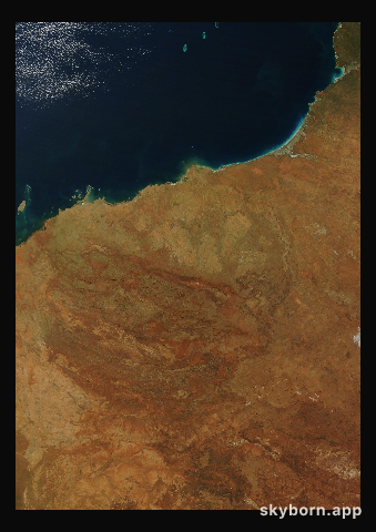 The Earth on 9 June 2025 · Pilbara, Western Australia