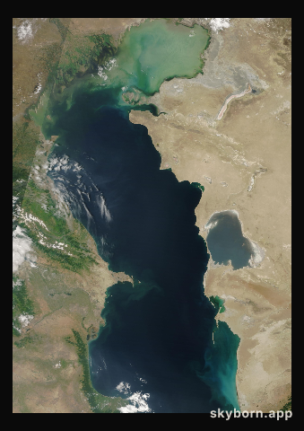 The Earth on 12 June 2025 · Caspian Sea