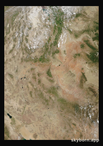 The Earth on 16 June 2025 · Colorado Plateau