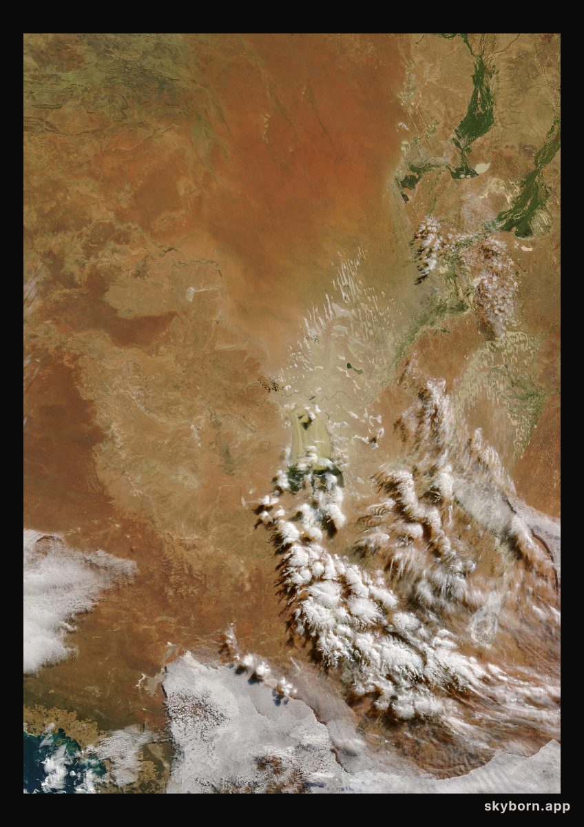 The Earth on 17 June 2025 · Lake Eyre, Australia