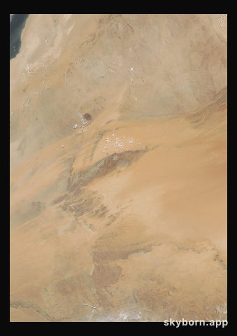 The Earth on 23 June 2025 · Eye of the Sahara, Mauritania