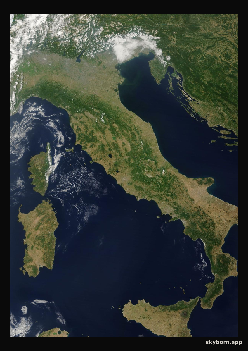The Earth on 26 June 2025 · Italy and the Adriatic