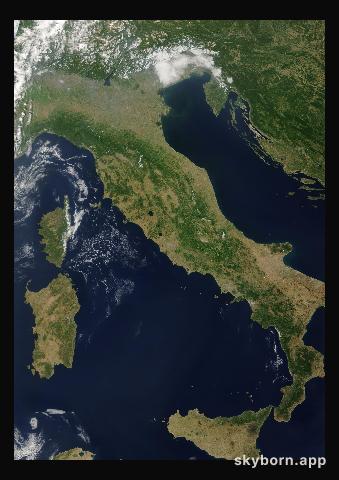 The Earth on 26 June 2025 · Italy and the Adriatic