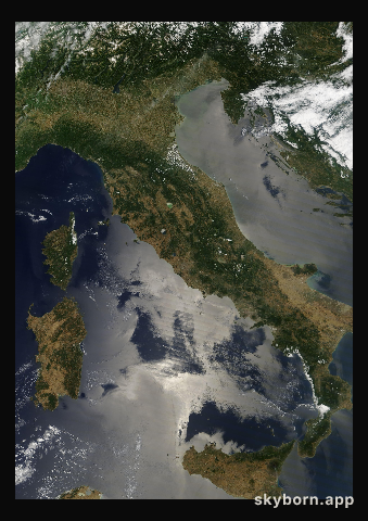 The Earth on 27 June 2025 · Italy and the Adriatic