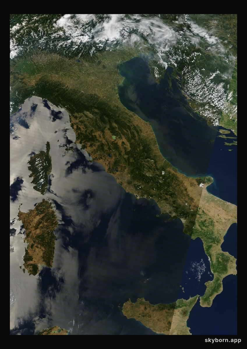 The Earth on 30 June 2025 · Italy and the Adriatic