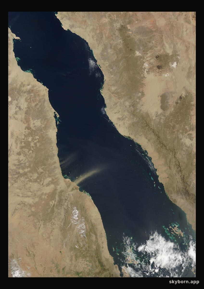 The Earth on 8 July 2025 · Red Sea