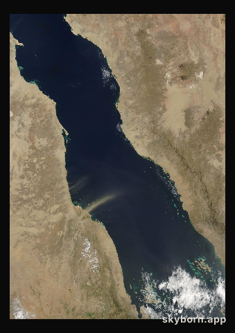 The Earth on 8 July 2025 · Red Sea