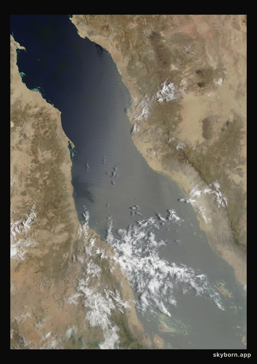 The Earth on 21 July 2025 · Red Sea