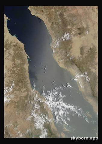 The Earth on 21 July 2025 · Red Sea