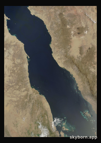 The Earth on 23 July 2025 · Red Sea