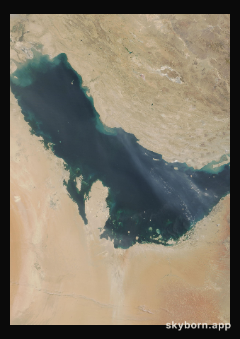 The Earth on 24 July 2025 · Persian Gulf