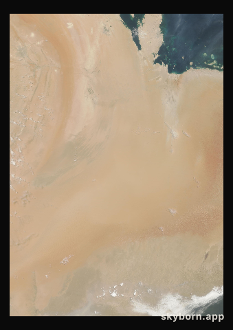The Earth on 29 July 2025 · Empty Quarter, Arabia