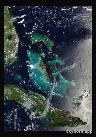 The Earth on 4 August 2025 · Bahamas