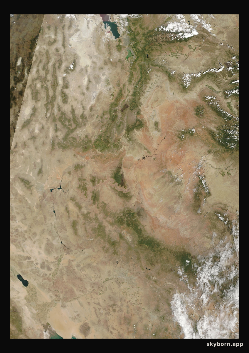 The Earth on 17 August 2025 · Colorado Plateau