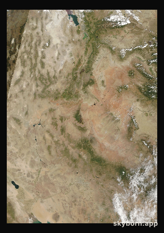 The Earth on 17 August 2025 · Colorado Plateau