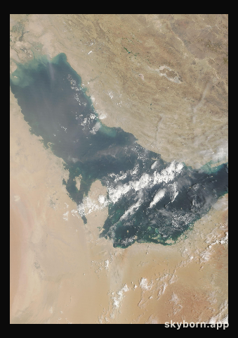 The Earth on 18 August 2025 · Persian Gulf