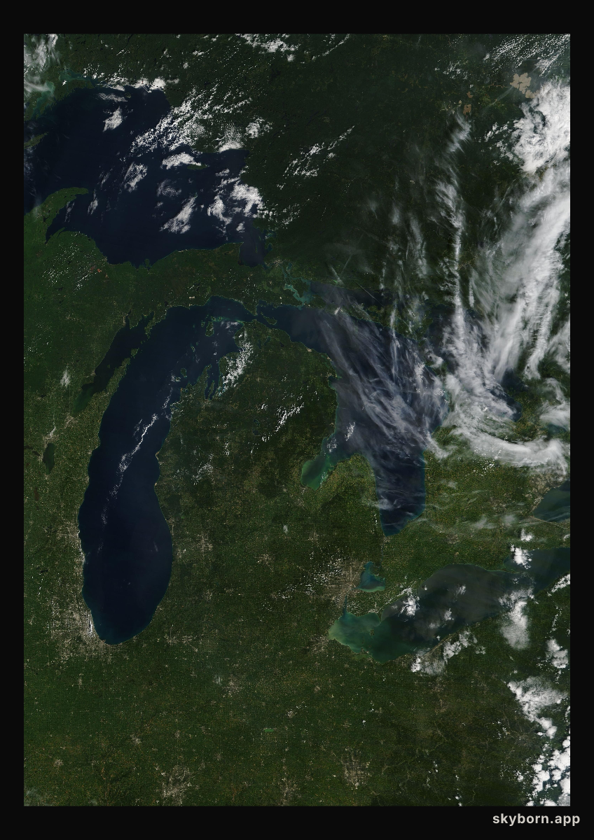 The Earth on 2 September 2025 · Great Lakes