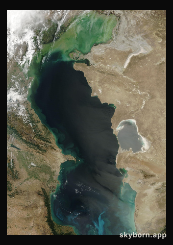 The Earth on 3 September 2025 · Caspian Sea