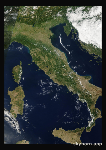 The Earth on 6 September 2025 · Italy and the Adriatic