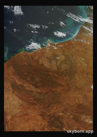 The Earth on 10 September 2025 · Pilbara, Western Australia
