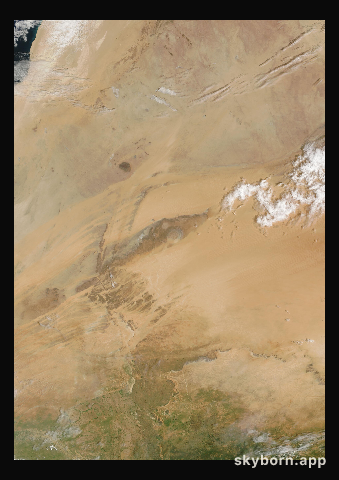 The Earth on 11 September 2025 · Eye of the Sahara, Mauritania