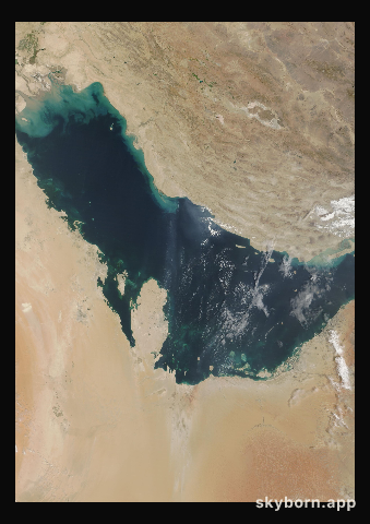 The Earth on 12 September 2025 · Persian Gulf