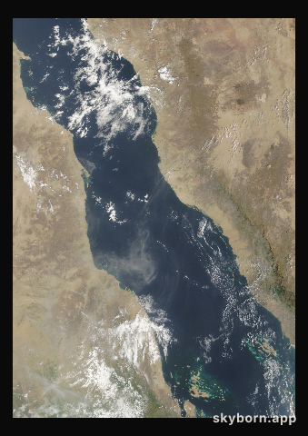 The Earth on 13 September 2025 · Red Sea