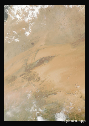 The Earth on 18 September 2025 · Eye of the Sahara, Mauritania