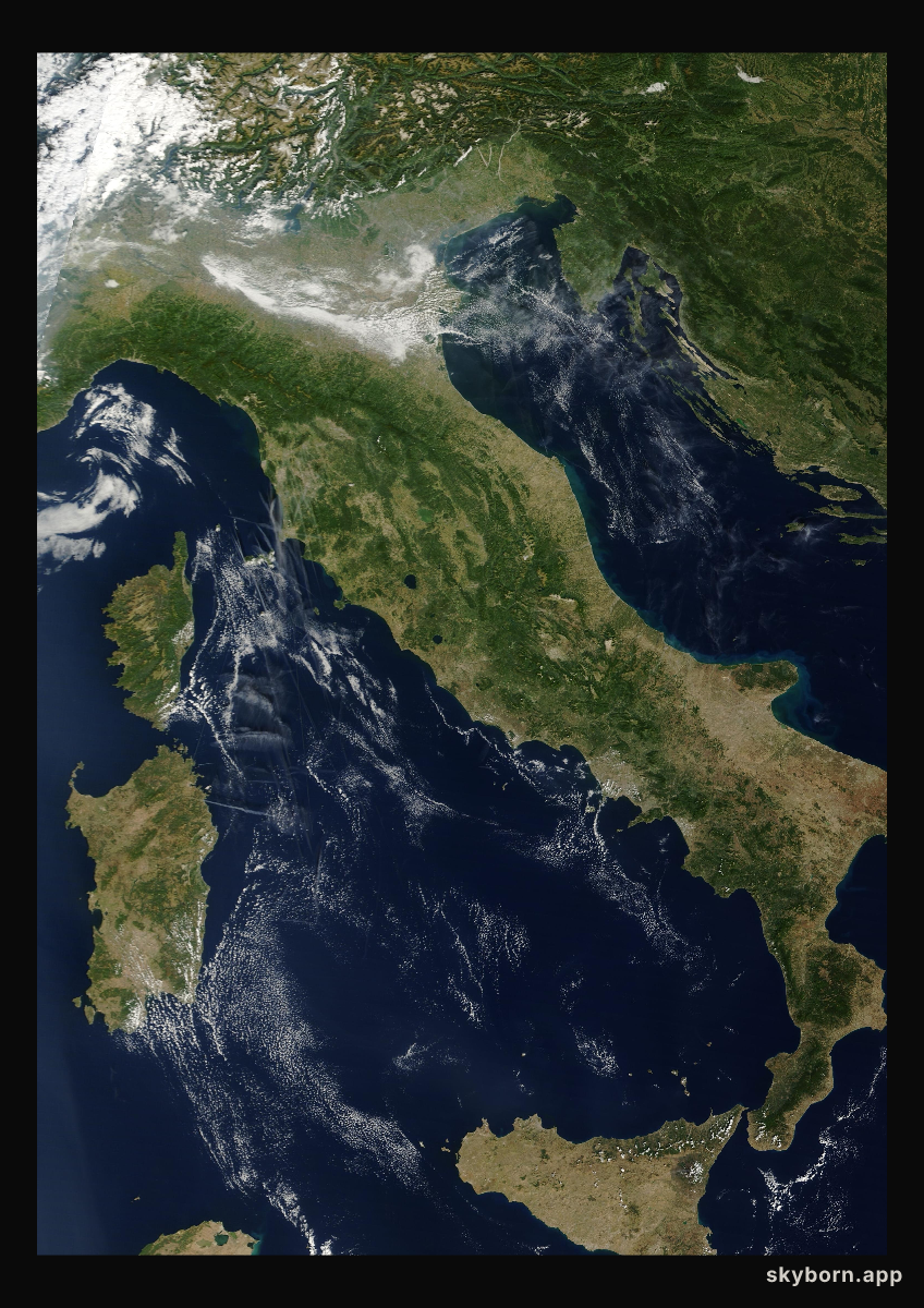 The Earth on 21 September 2025 · Italy and the Adriatic