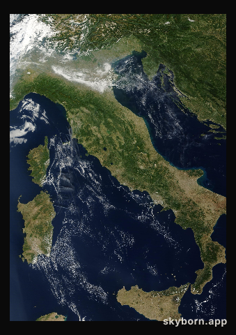 The Earth on 21 September 2025 · Italy and the Adriatic